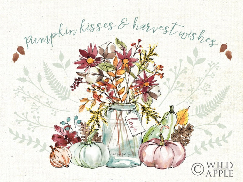 Reproduction of Festive Foliage I v2 by Anne Tavoletti - Wall Decor Art