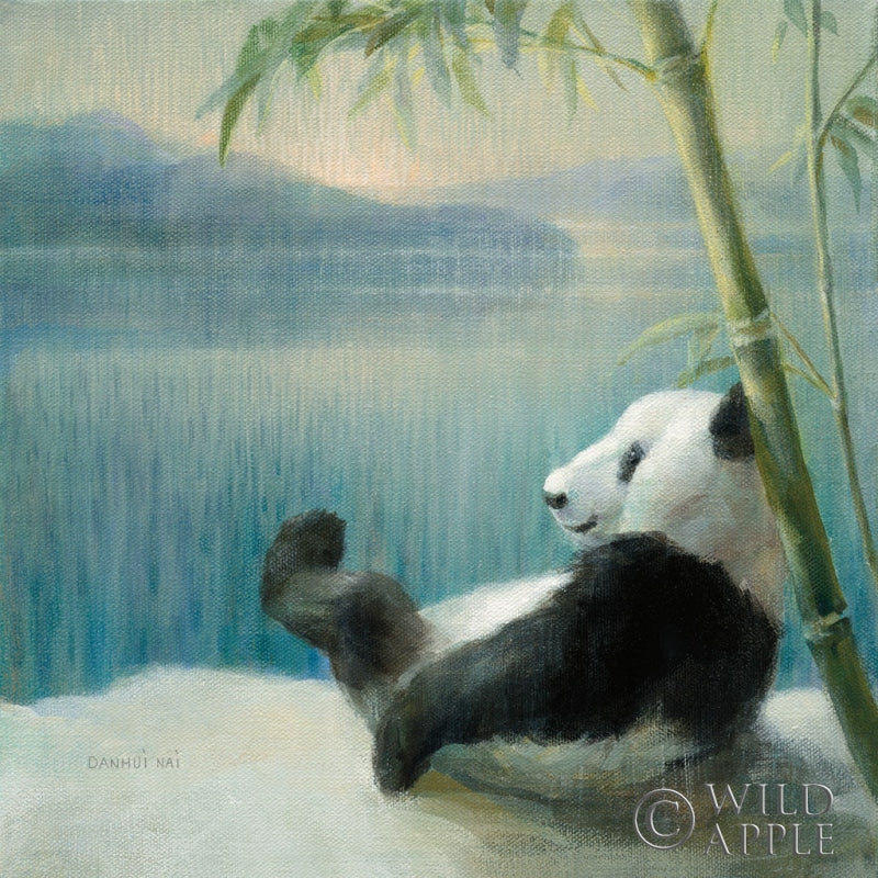 Reproduction of Resting in Bamboo by Danhui Nai - Wall Decor Art