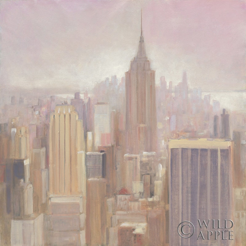 Reproduction of Manhattan in the Mist v2 by Julia Purinton - Wall Decor Art