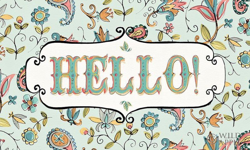 Reproduction of Peace and Paisley V by Anne Tavoletti - Wall Decor Art