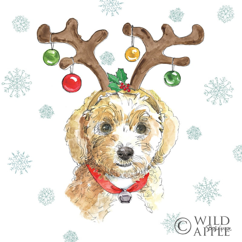Reproduction of Holiday Paws VI by Beth Grove - Wall Decor Art