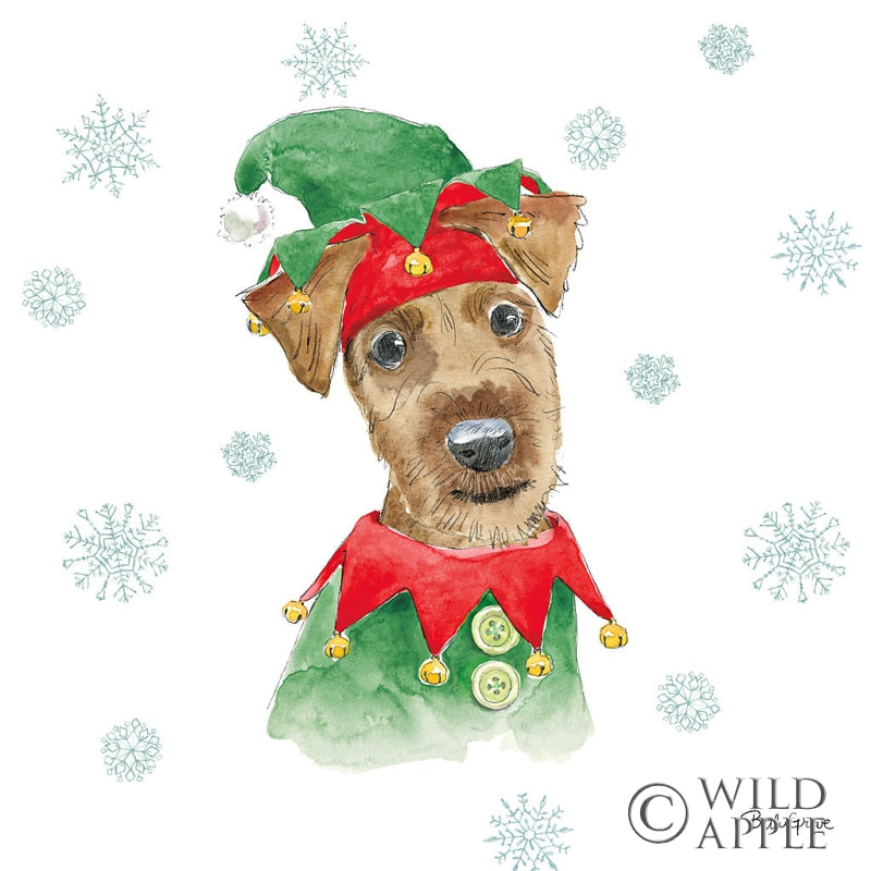 Reproduction of Holiday Paws VII by Beth Grove - Wall Decor Art
