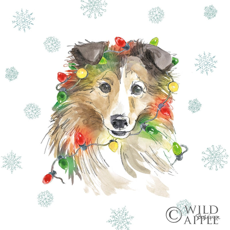 Reproduction of Holiday Paws IX by Beth Grove - Wall Decor Art
