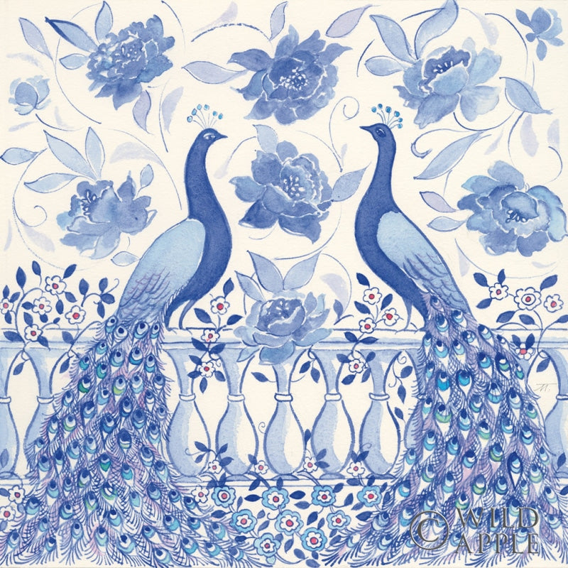 Reproduction of Peacock Garden VI by Miranda Thomas - Wall Decor Art