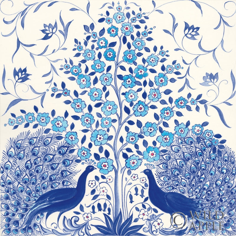 Reproduction of Peacock Garden VIII by Miranda Thomas - Wall Decor Art