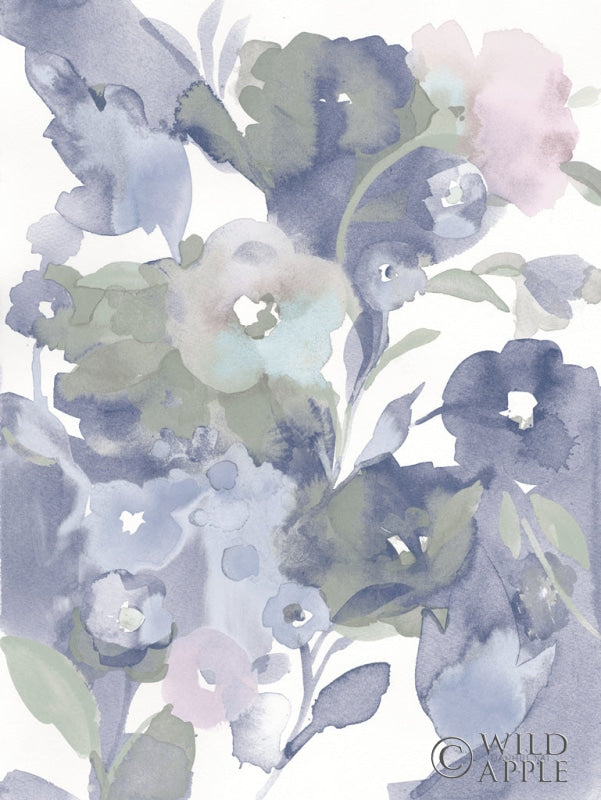 Reproduction of Jewel Garden I Blue by Danhui Nai - Wall Decor Art