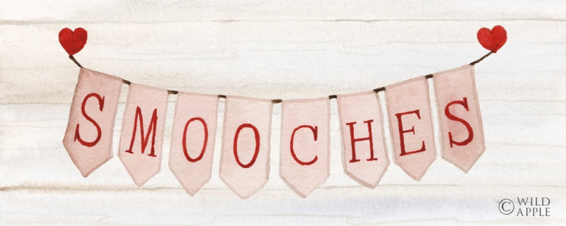 Reproduction of Rustic Valentine Banner III by Kathleen Parr McKenna - Wall Decor Art