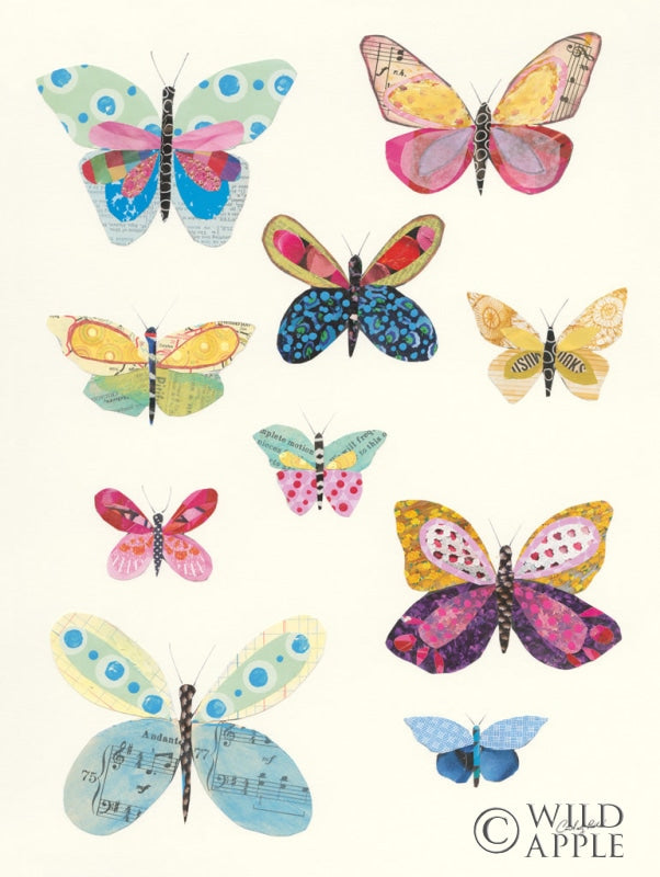 Reproduction of Butterfly Charts I by Courtney Prahl - Wall Decor Art