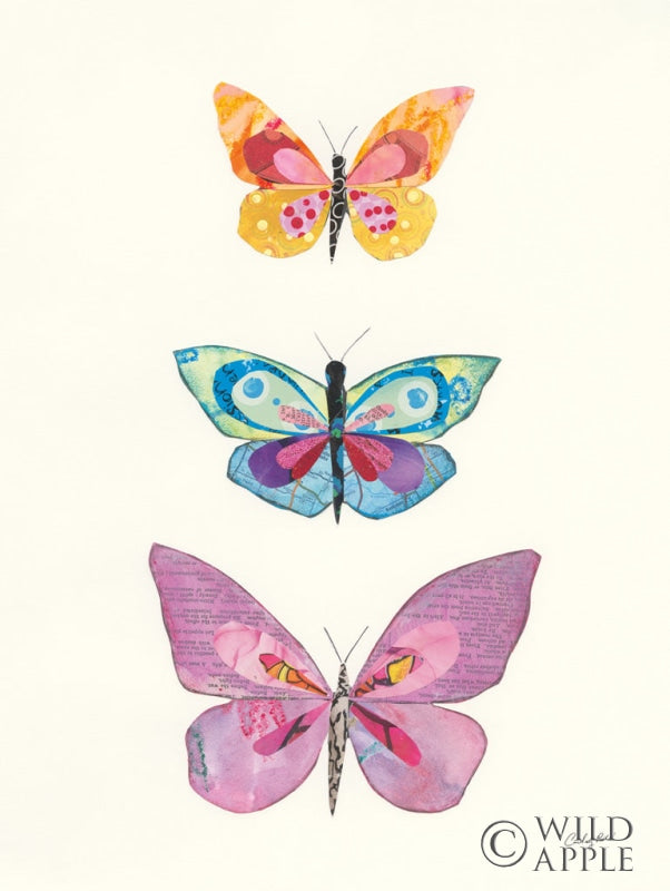 Reproduction of Butterfly Charts III by Courtney Prahl - Wall Decor Art