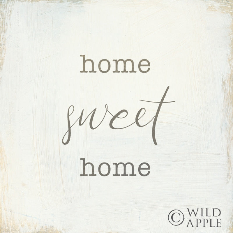 Reproduction of Home Sweet Home I Script by Wild Apple Portfolio - Wall Decor Art