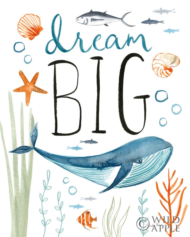 Reproduction of Whale Tale I by Farida Zaman - Wall Decor Art