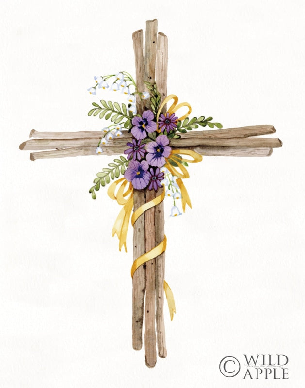 Reproduction of Easter Blessing Cross I by Kathleen Parr McKenna - Wall Decor Art