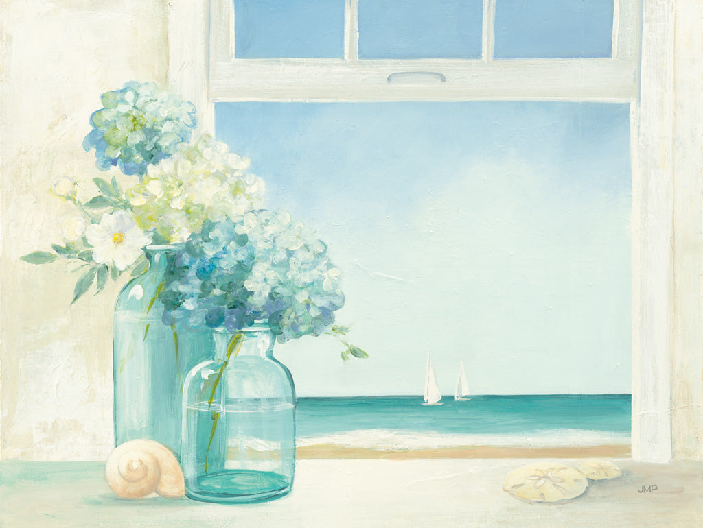 Reproduction of Seaside Hydrangea by Julia Purinton - Wall Decor Art