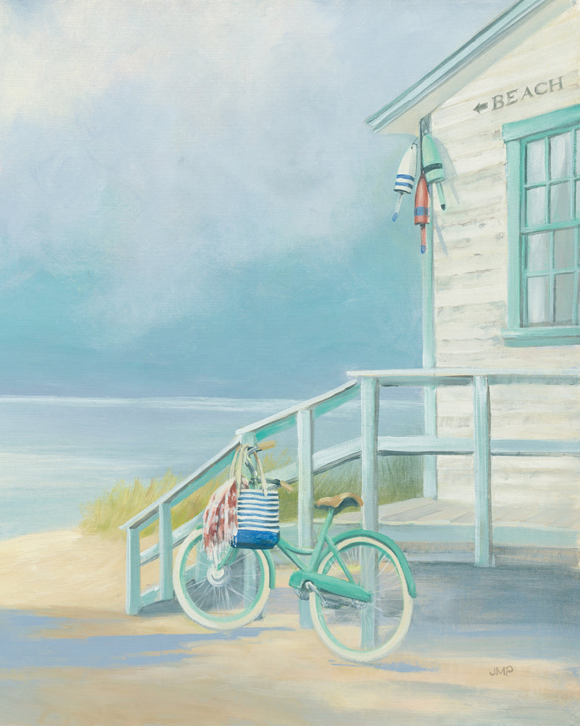 Reproduction of Morning Ride to the Beach Crop by Julia Purinton - Wall Decor Art
