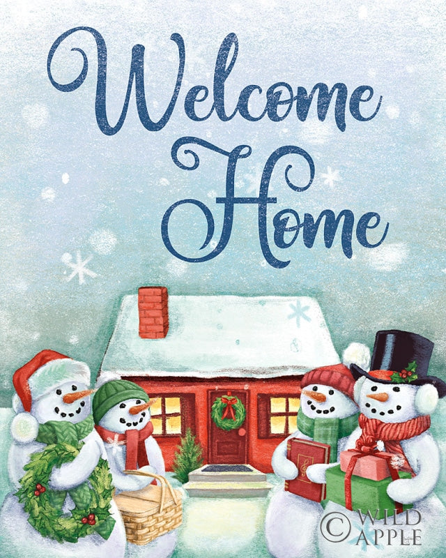 Reproduction of Classic Snowmen V by Mary Urban - Wall Decor Art