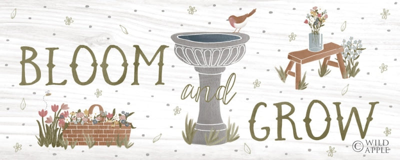 Reproduction of Blooming Garden VIII by Laura Marshall - Wall Decor Art