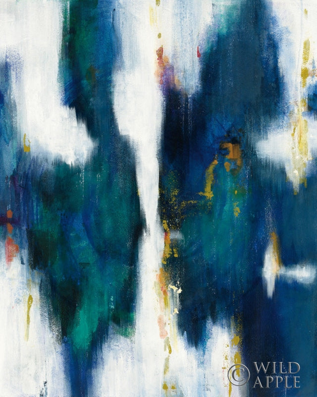 Reproduction of Blue Texture I Crop by Danhui Nai - Wall Decor Art