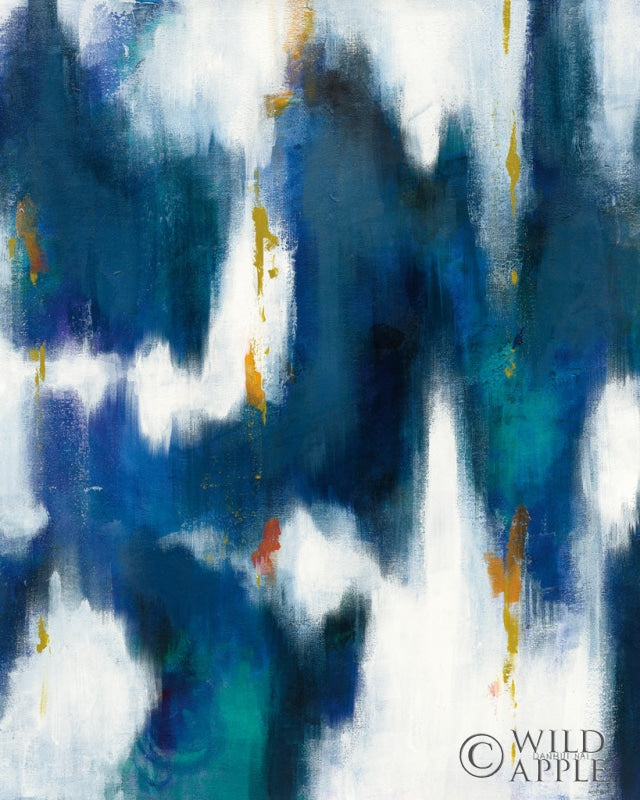 Reproduction of Blue Texture II Crop by Danhui Nai - Wall Decor Art