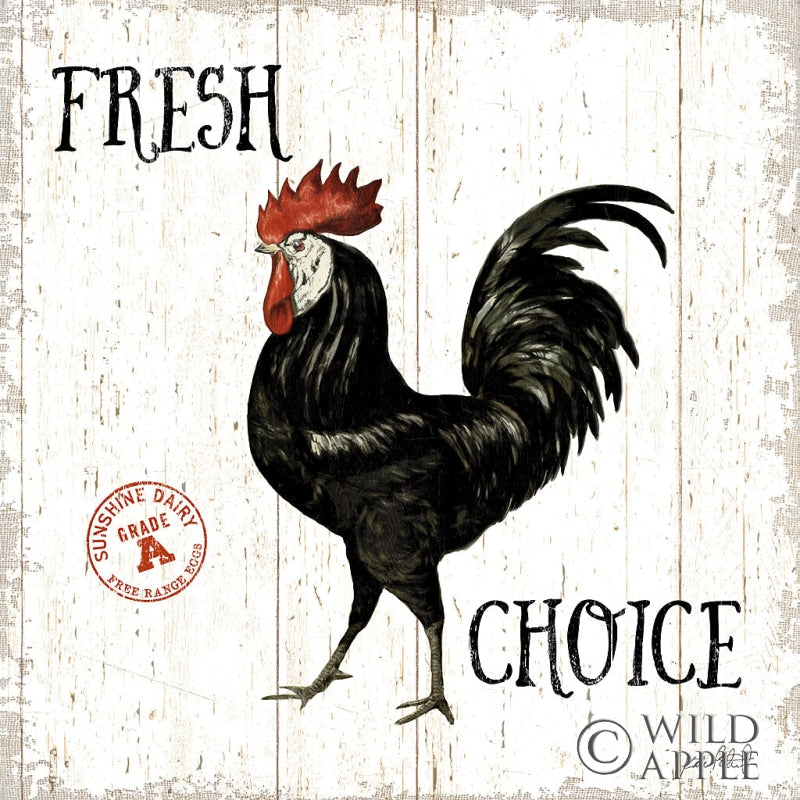 Reproduction of Free Range Fresh V by Katie Pertiet - Wall Decor Art