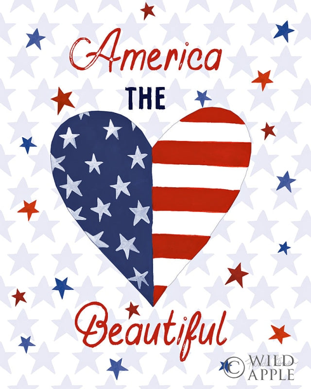 Reproduction of America The Beautiful II by Farida Zaman - Wall Decor Art