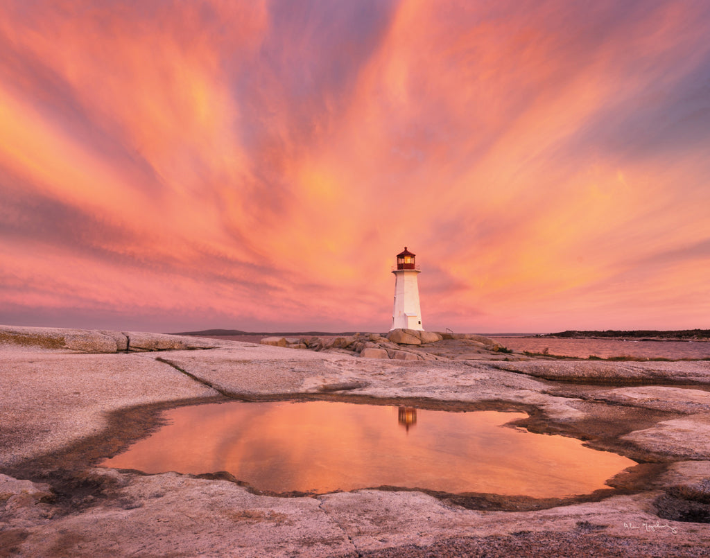 Reproduction of Peggys Cove Nova Scotia Crop by Alan Majchrowicz - Wall Decor Art