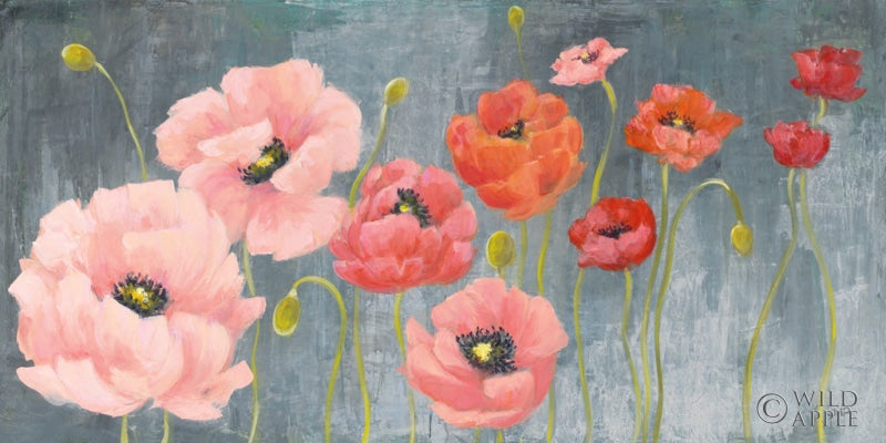 Reproduction of Poppy Party by Julia Purinton - Wall Decor Art