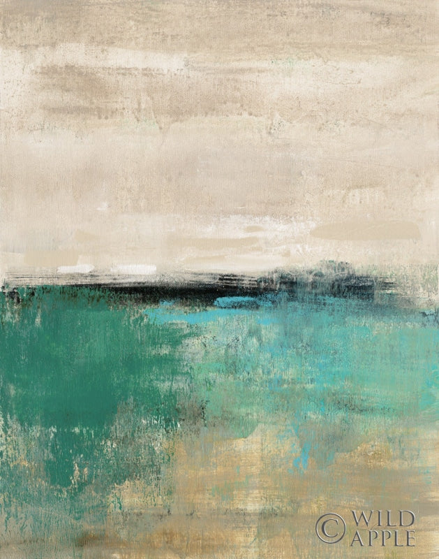 Reproduction of Spring Valley II Teal by Silvia Vassileva - Wall Decor Art