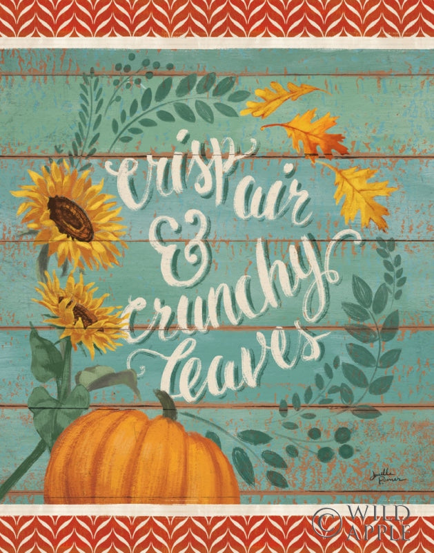 Reproduction of Harvest Delight III Red Border by Janelle Penner - Wall Decor Art