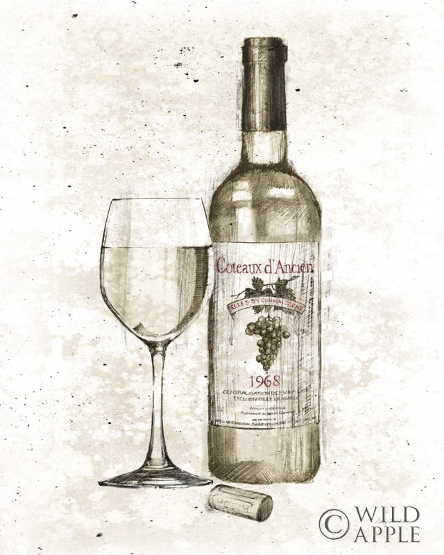 Reproduction of Pencil Wine II v2 by Avery Tillmon - Wall Decor Art