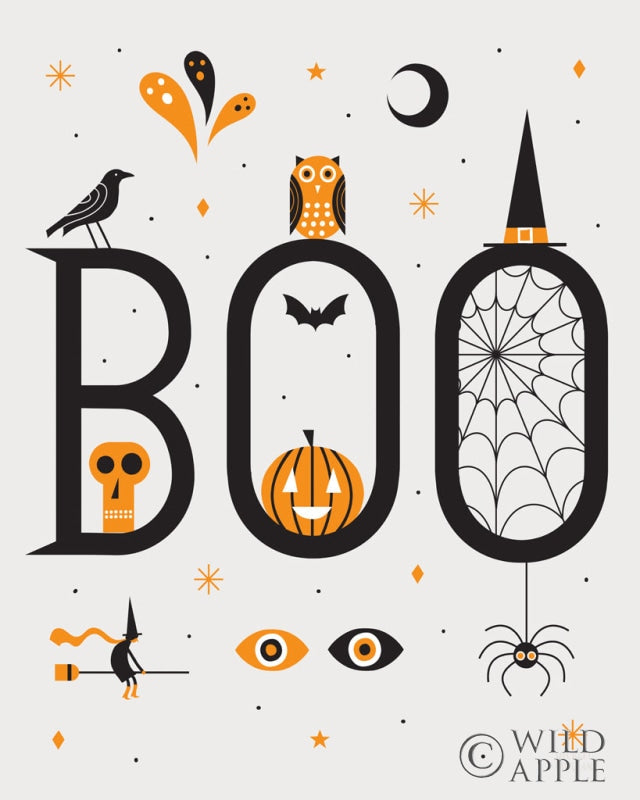 Reproduction of Festive Fright Boo by Michael Mullan - Wall Decor Art