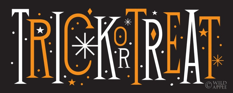 Reproduction of Festive Fright Trick or Treat III by Michael Mullan - Wall Decor Art