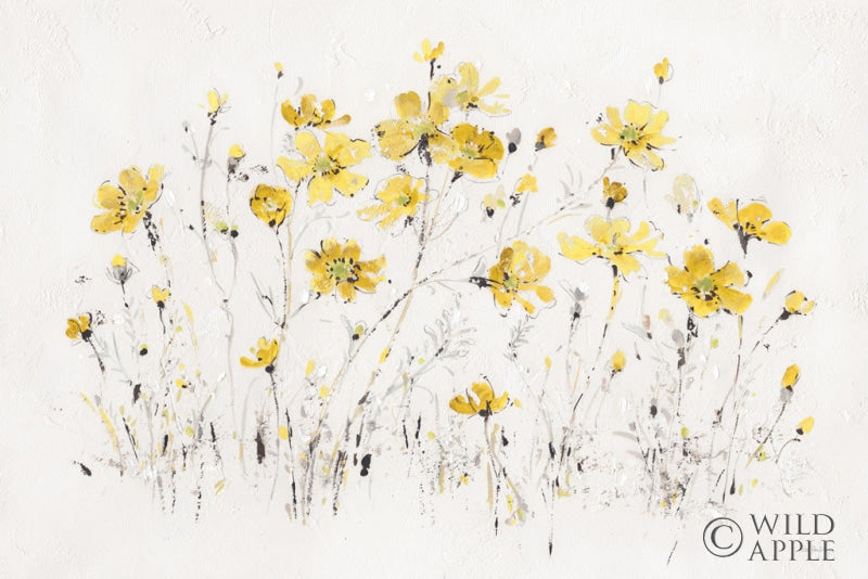 Reproduction of Wildflowers I Bright Yellow by Lisa Audit - Wall Decor Art