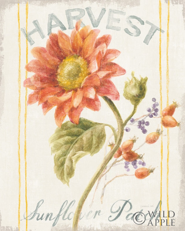 Reproduction of Floursack Autumn II by Danhui Nai - Wall Decor Art