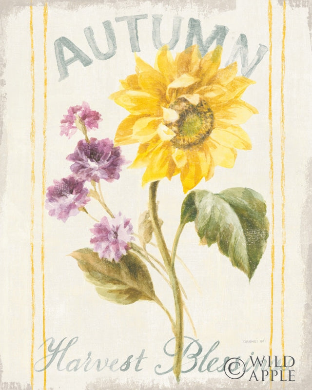 Reproduction of Floursack Autumn III by Danhui Nai - Wall Decor Art