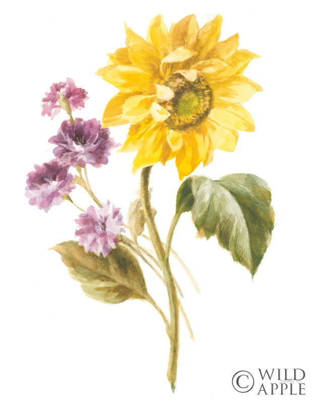 Reproduction of Floursack Autumn III on White by Danhui Nai - Wall Decor Art