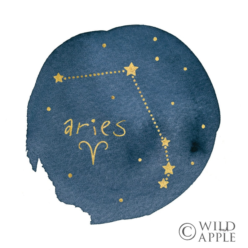 Reproduction of Horoscope Aries by Moira Hershey - Wall Decor Art