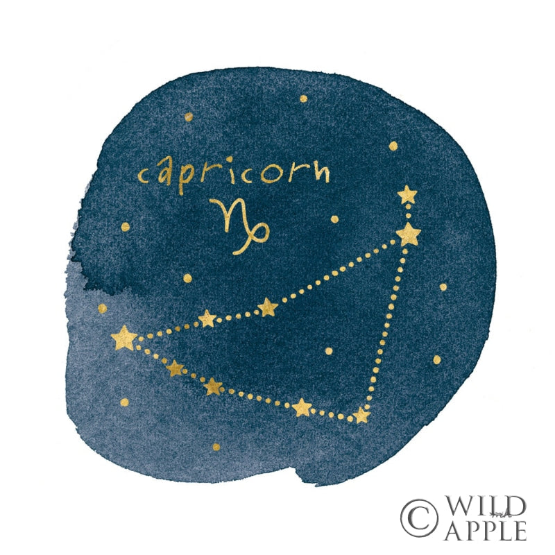 Reproduction of Horoscope Capricorn by Moira Hershey - Wall Decor Art