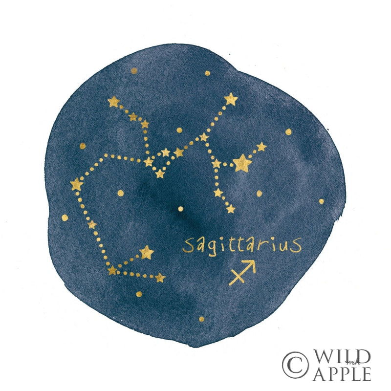Reproduction of Horoscope Sagittarius by Moira Hershey - Wall Decor Art