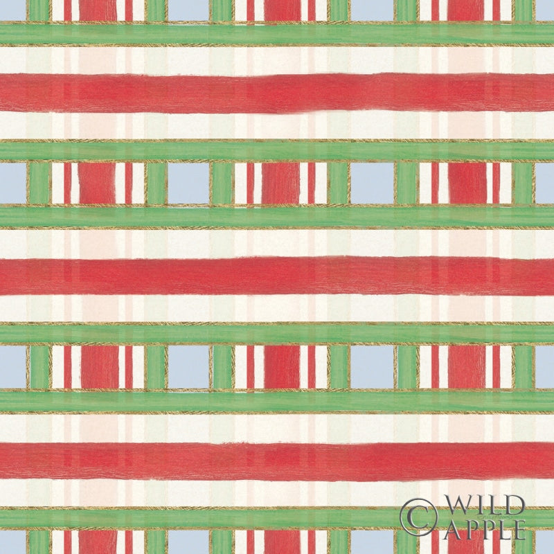 Reproduction of Christmas Critters Bright Pattern VIA by Emily Adams - Wall Decor Art