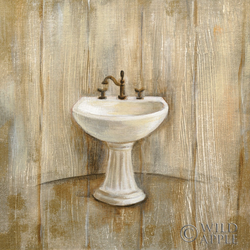 Reproduction of Cottage Bathroom II by Silvia Vassileva - Wall Decor Art