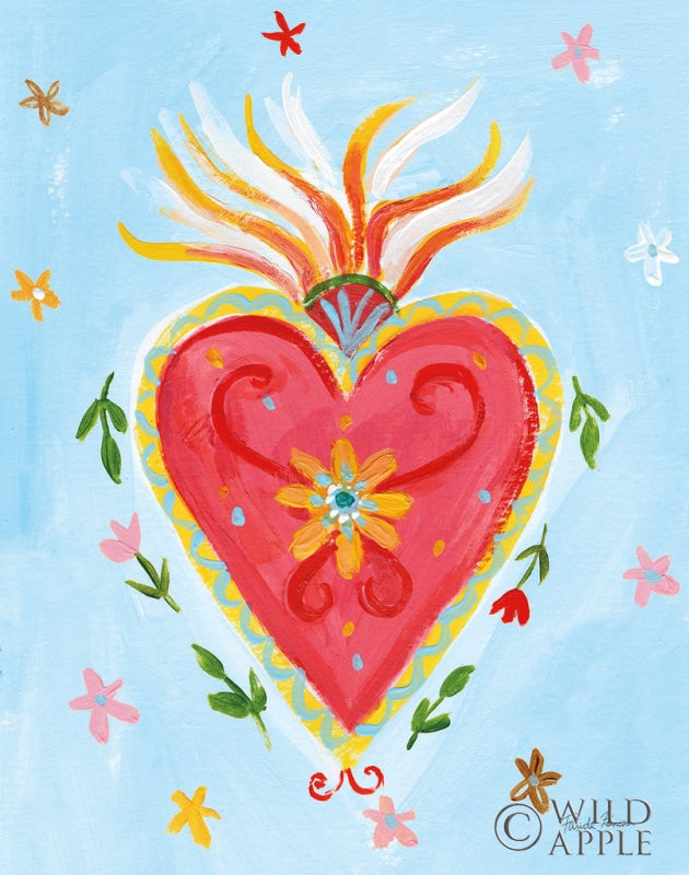 Reproduction of Fridas Heart I by Farida Zaman - Wall Decor Art
