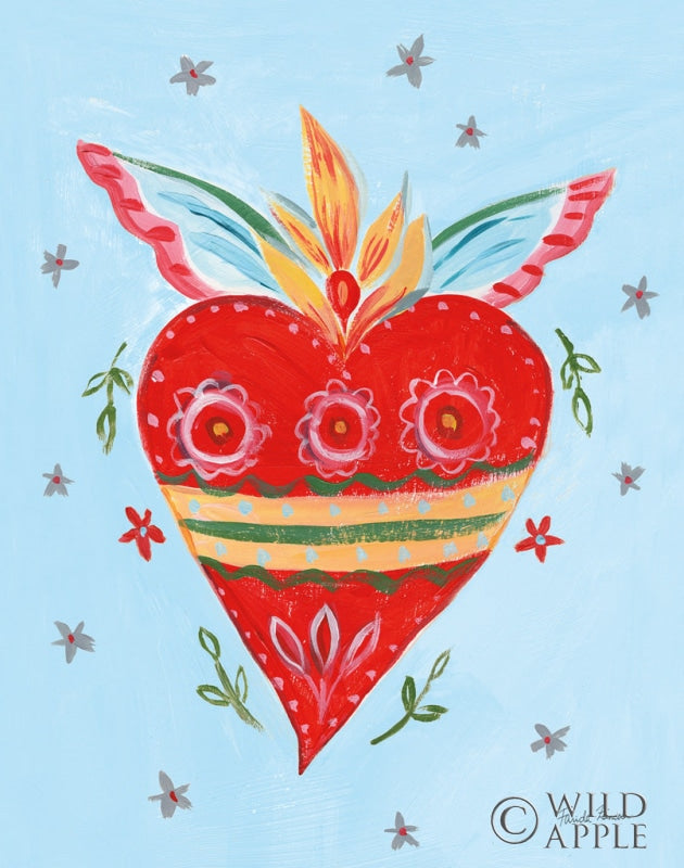 Reproduction of Fridas Heart II by Farida Zaman - Wall Decor Art