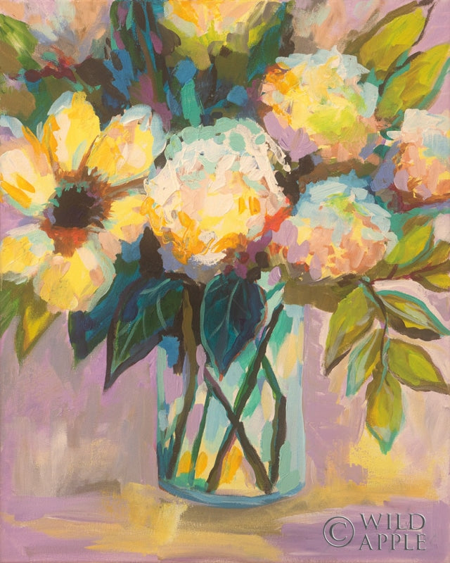 Reproduction of Lavender by Jeanette Vertentes - Wall Decor Art