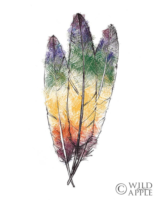 Reproduction of Longhorn Feather I by Avery Tillmon - Wall Decor Art