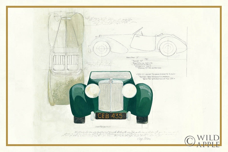 Reproduction of Roadster II v2 by Avery Tillmon - Wall Decor Art