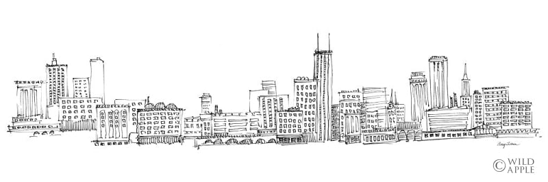 Reproduction of Chicago Skyline by Avery Tillmon - Wall Decor Art