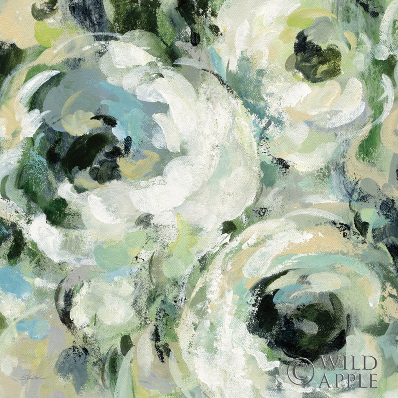 Reproduction of Sage and Neutral Peonies II by Silvia Vassileva - Wall Decor Art