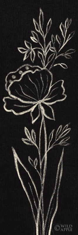 Reproduction of Black Floral III Crop by Silvia Vassileva - Wall Decor Art