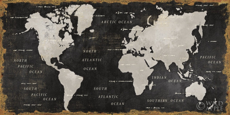 Reproduction of Colorful World I Black by James Wiens - Wall Decor Art