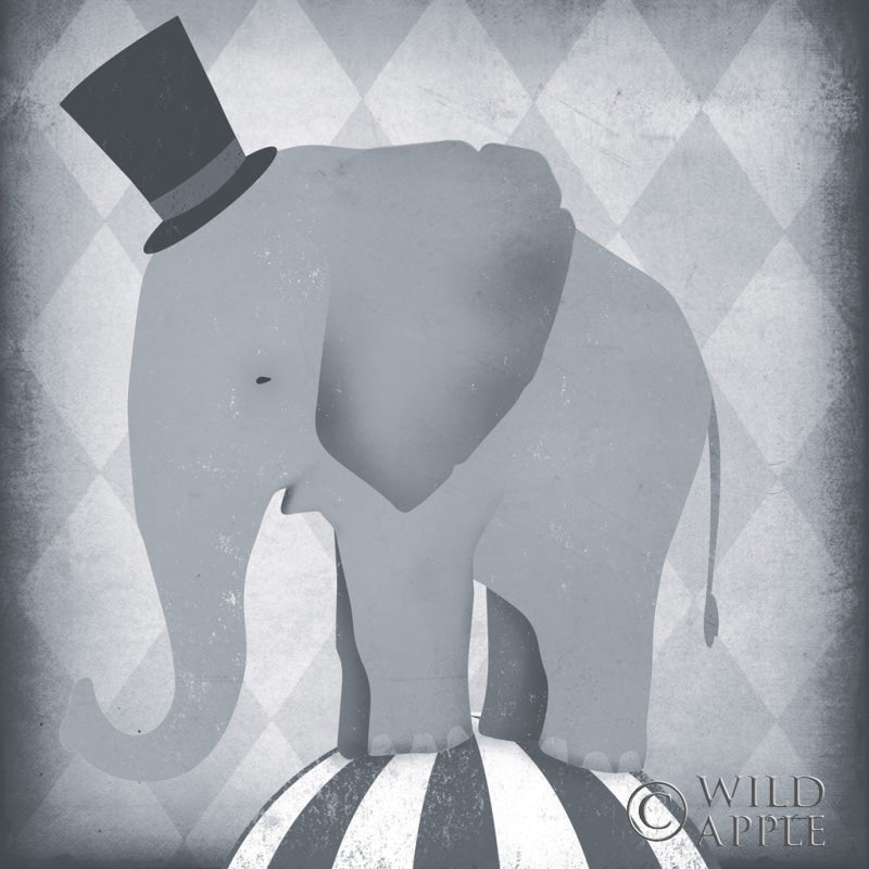 Reproduction of Circus Elephant Gray by Ryan Fowler - Wall Decor Art